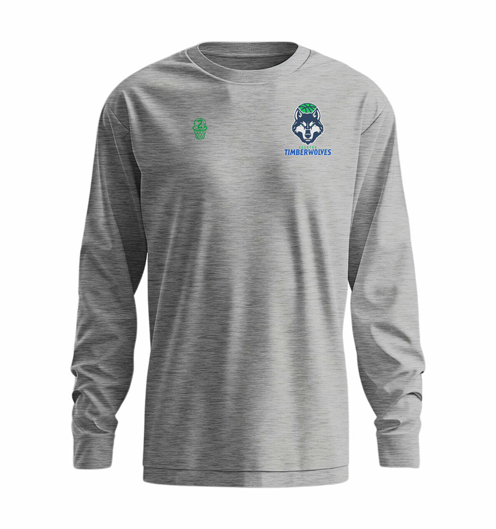 Everton Timberwolves Core Long Sleeve T-shirt - Grey Marle