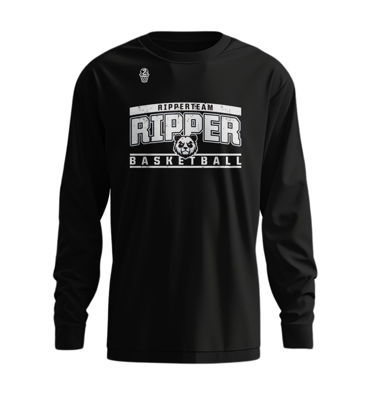 RipperTeam Courtside L/S Tee - BLACK