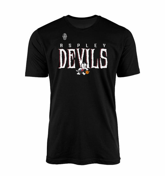 Aspley Devils Club T-shirt - BLACK