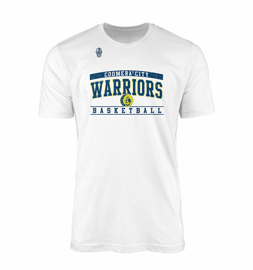 Coomera City Warriors Courtside Tee - White
