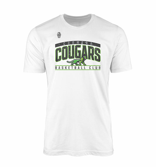 Coomera Cougars Courtside Tee - WHITE