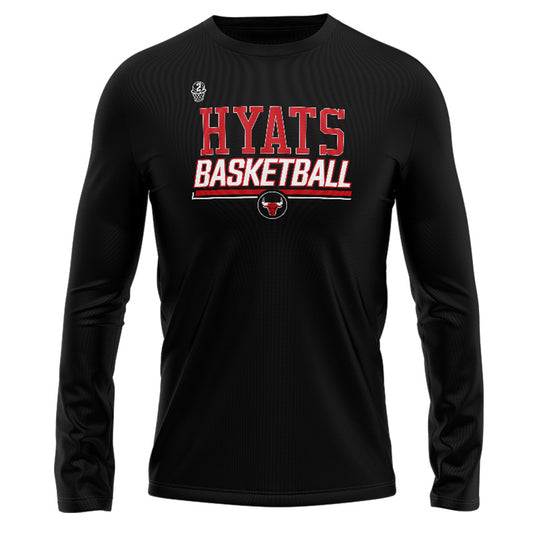 Hyats Long Sleeve T-shirt - BLACK