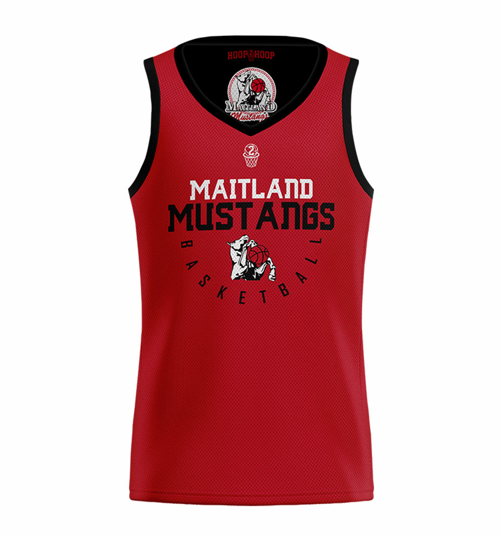 Maitland Mustangs Girls Reversible Training Singlet