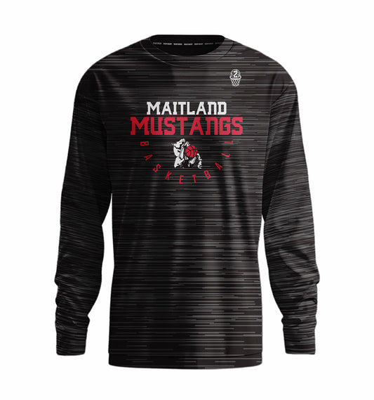 Mustangs Long Sleeve Warmup Top