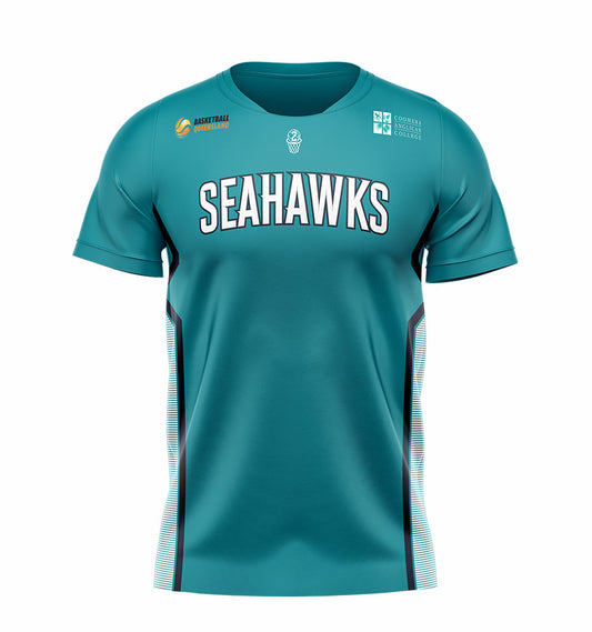 Seahawks Short Sleeve Warmup Tops