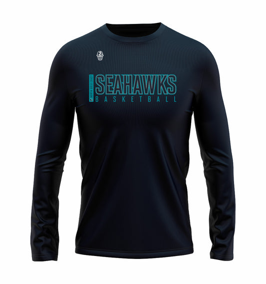 Seahawks Supporter Long Sleeve T-shirt Navy