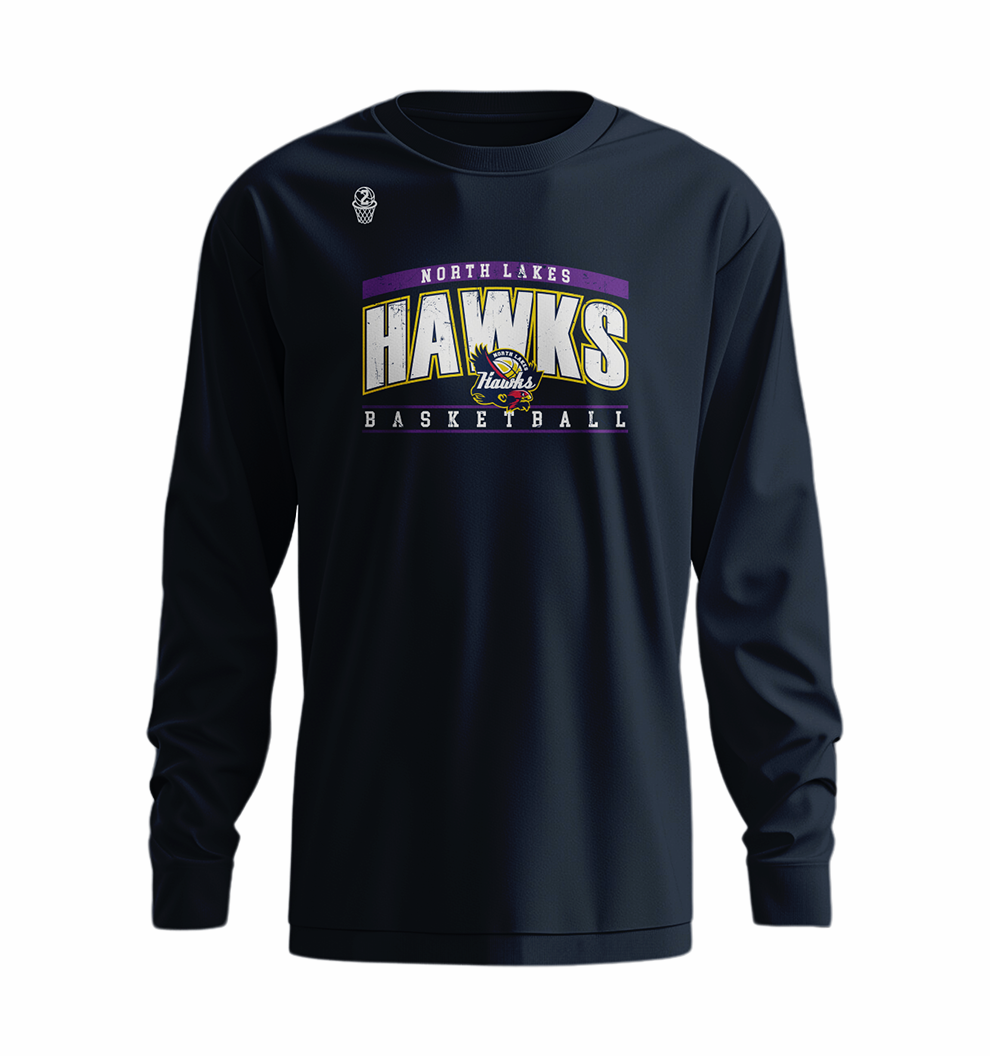 North Lakes Hawks Courtside L/S Tee