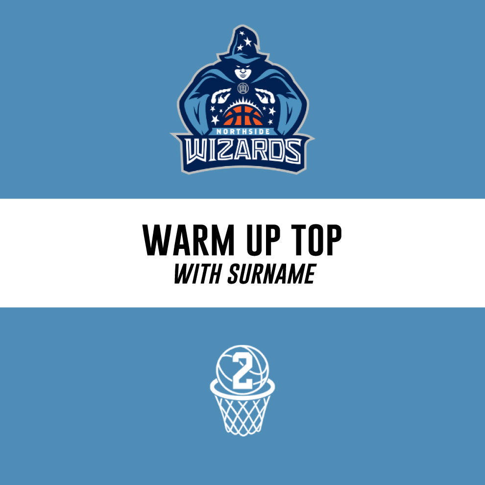 Northside Wizards Rep Warm Up Top w/ Surname