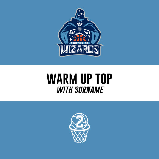 Northside Wizards Rep Warm Up Top w/ Surname