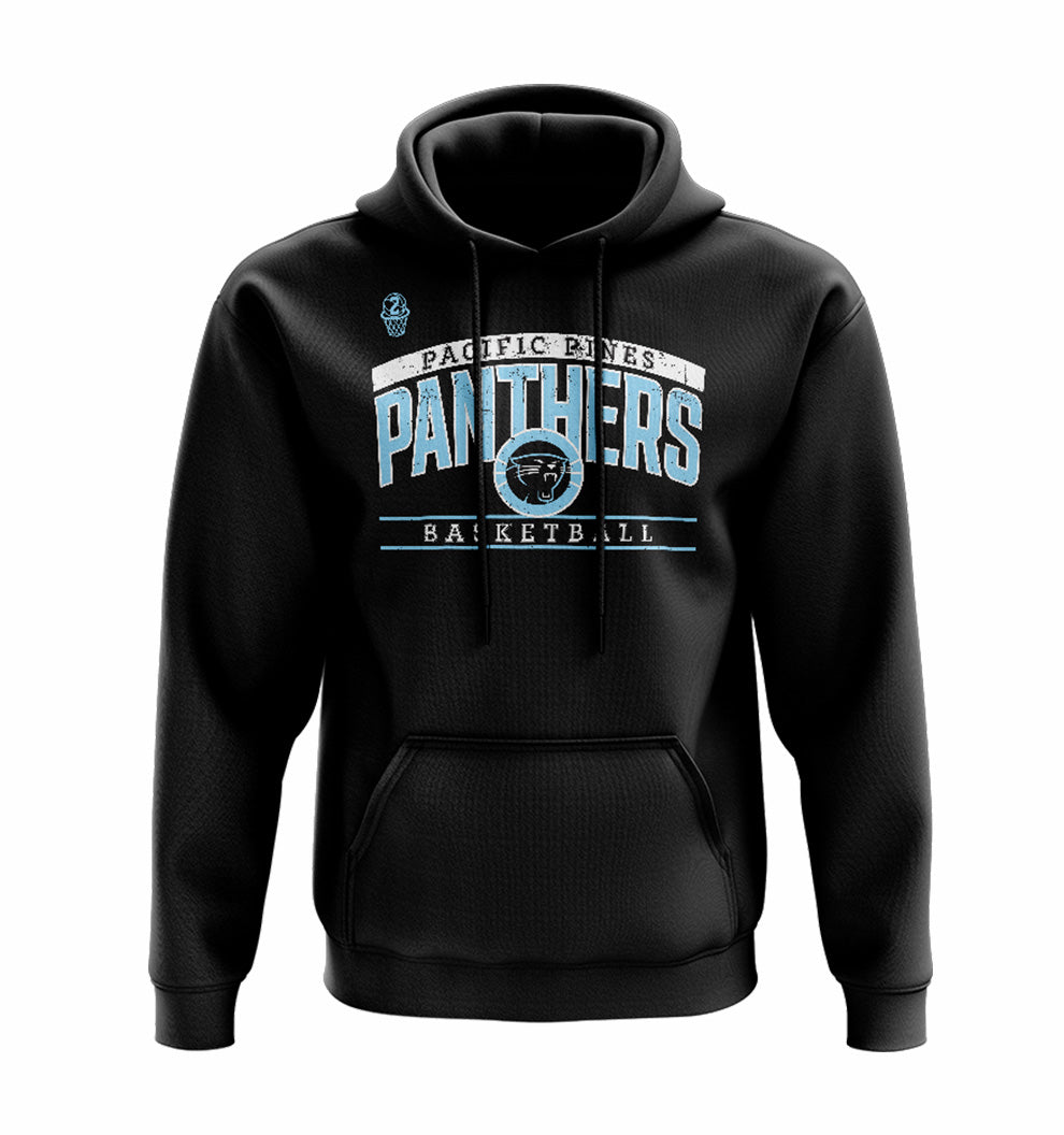 Pacific Pines Panthers Courtside Hoodie - BLACK