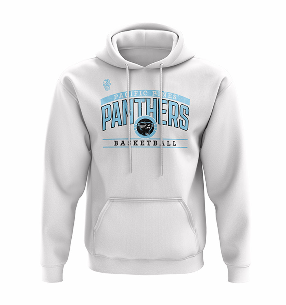 Pacific Pines Panthers Courtside Hoodie - WHITE