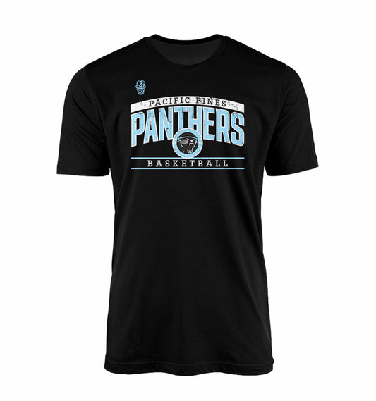 Pacific Pines Panthers Courtside Tee - BLACK