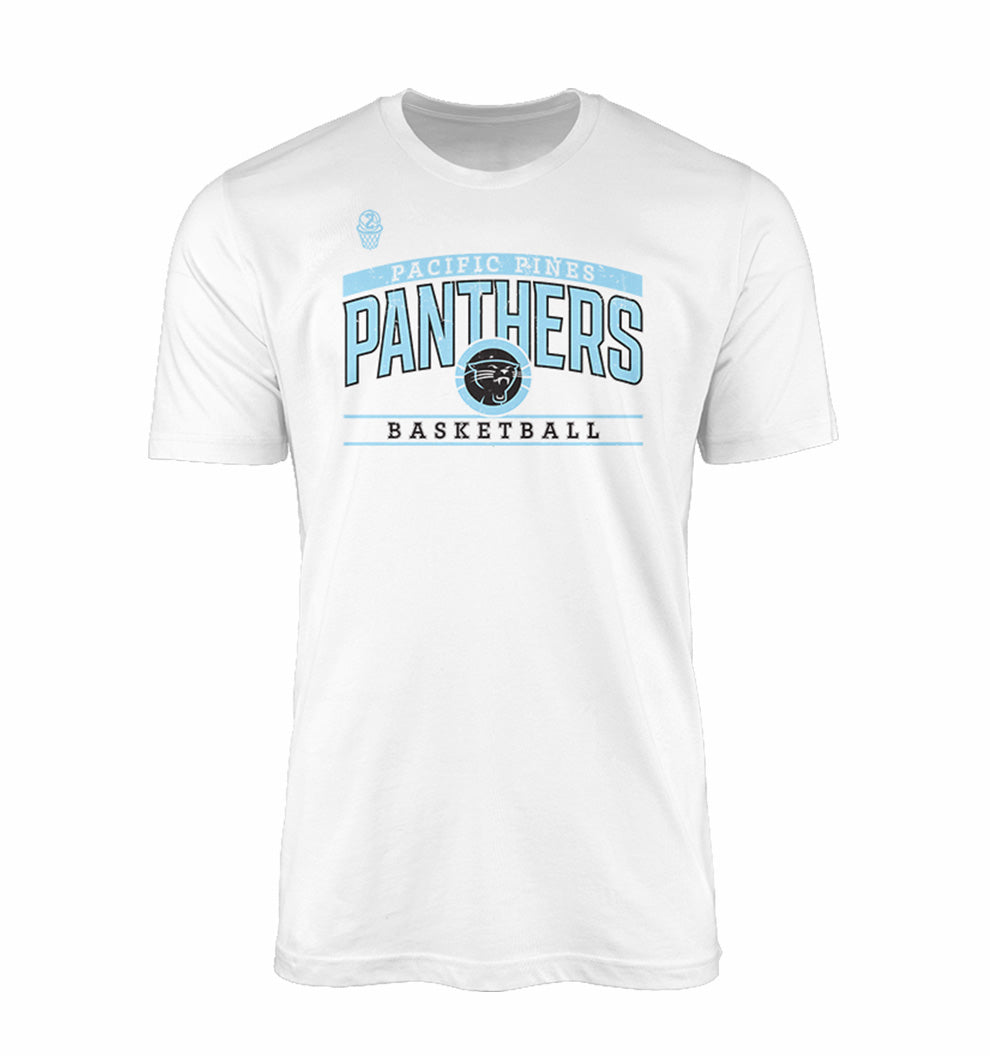 Panthers Courtside Tee - WHITE