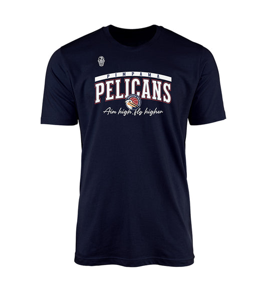 Pimpama Pelicans Courtside Fly High T-shirt - Navy