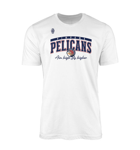 Pimpama Pelicans Courtside Fly High T-shirt - White