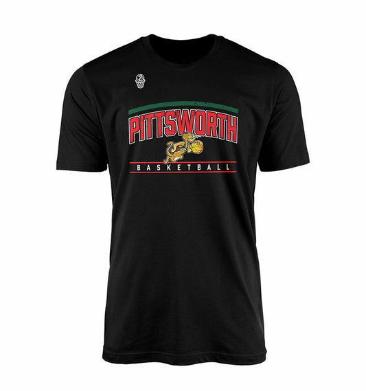 Pittsworth Basketball Courtside Tee - BLACK