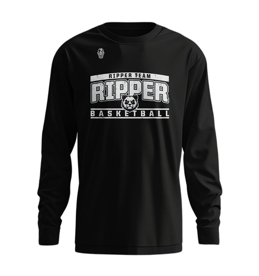 Ripper Team Courtside L/S Tee - BLACK