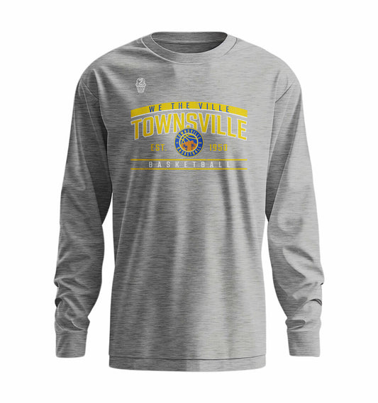 Townsville Courtside Long Sleeve T-shirt - Grey