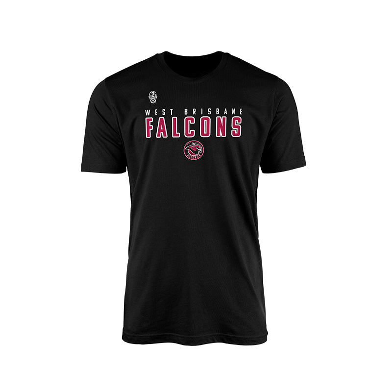 West Brisbane Falcons Foundation Tee - BLACK