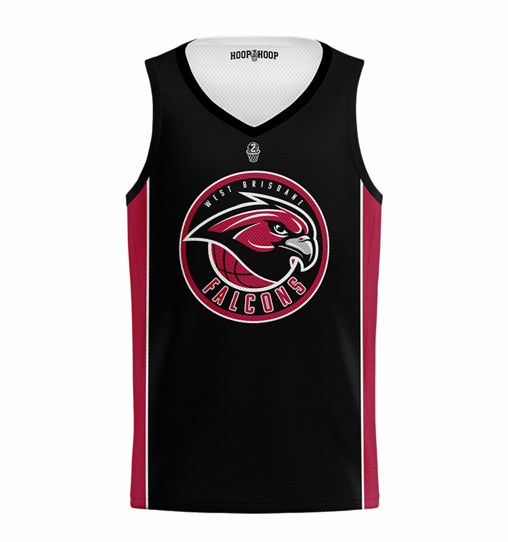 West Brisbane Falcons Reversible Training Singlet With Logo