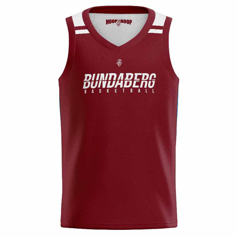 Bundaberg Reversible Training Singlet - MAROON SIDE