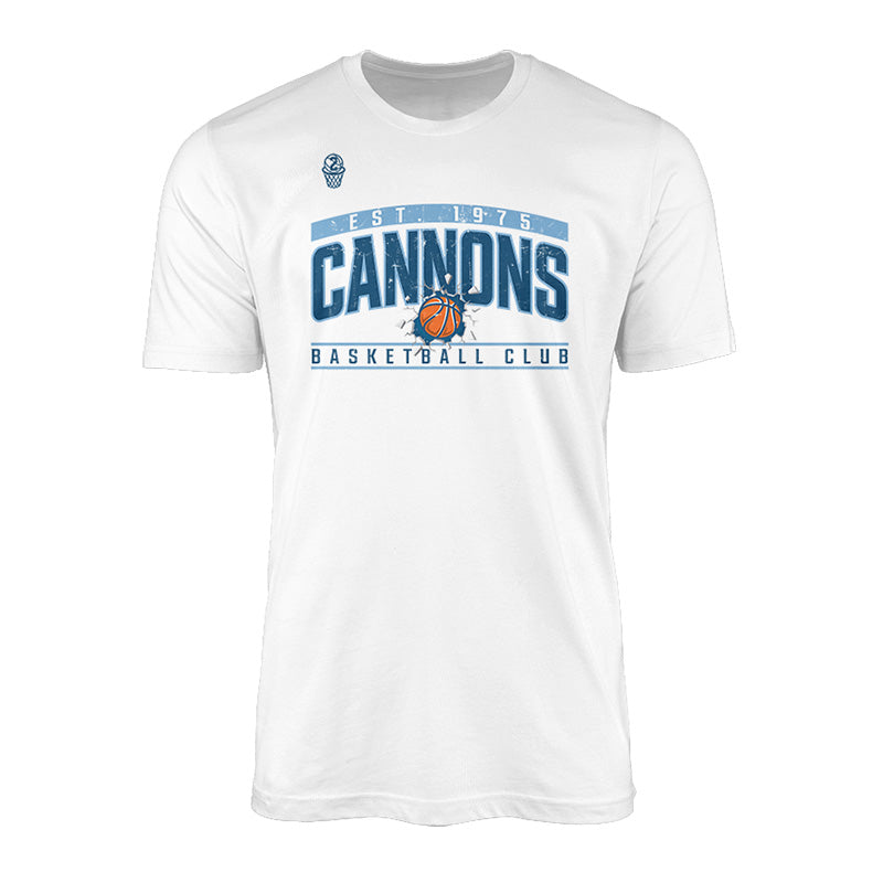Cannons Courtside Tee - White