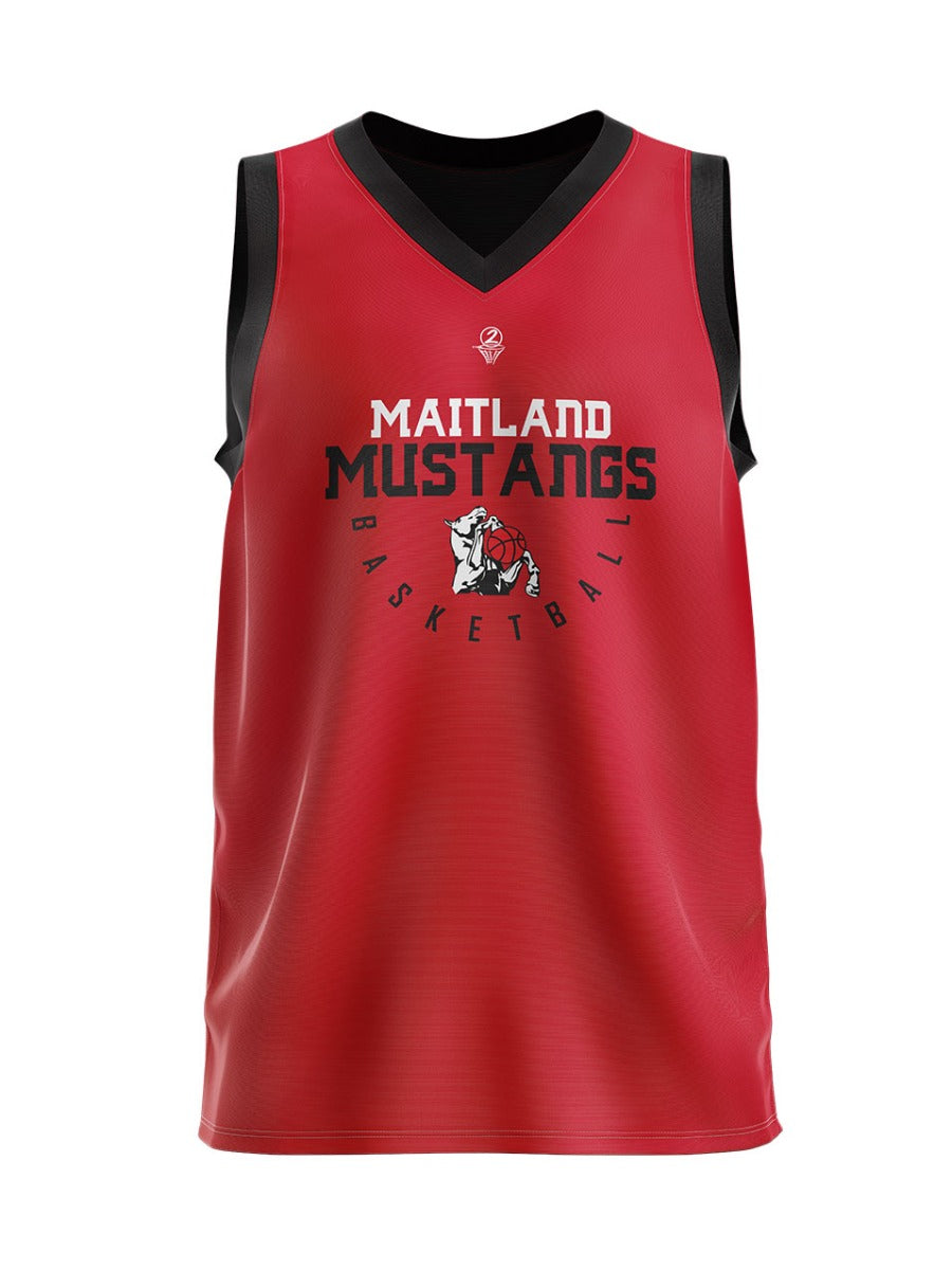 Maitland Mustangs Boys Reversible Training Singlet