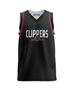 Coombabah Clippers Reversible Training Singlet - Black side - front