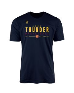 Logan Thunder Basketball T-shirt - NAVY