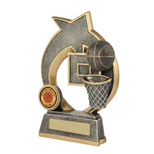 609-7 - Swoosh-Basketball - Antique Silver - 2  sizes available - $10 - $10.57