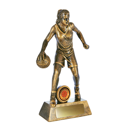 742-7F - All Action Hero - Basketball Female - Antique Gold - 3  sizes 

available - $10.03 - $12.96